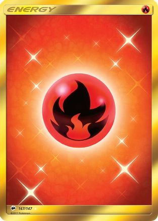 Fire Energy (Secret) 167/147 - SM  Burning Shadows Holofoil - for just $1! 