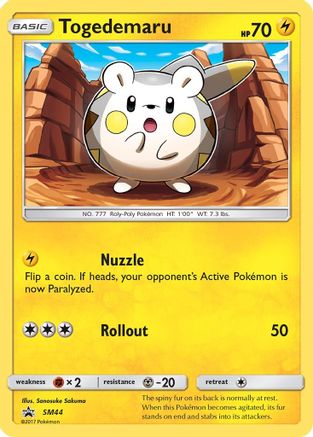 Togedemaru SM44/248 - SM Promos Holofoil - for just $0.71! 