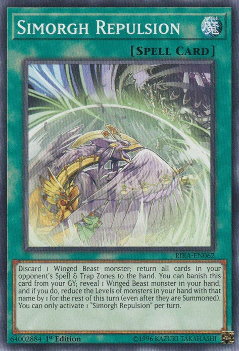 Simorgh Repulsion [RIRA-EN062] Common - for just $0.10! 