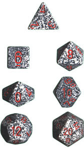 Speckled Polyhedral Granite 7-Die Set - Just $6.99! Shop now at Retro Gaming of Denver