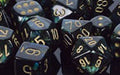 Scarab Polyhedral Jade/gold 7-Die Set - Just $10! Shop now at Retro Gaming of Denver