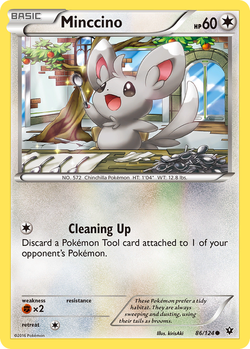 Minccino (86/124) [XY: Fates Collide] - Just $0.05! Shop now at Retro Gaming of Denver