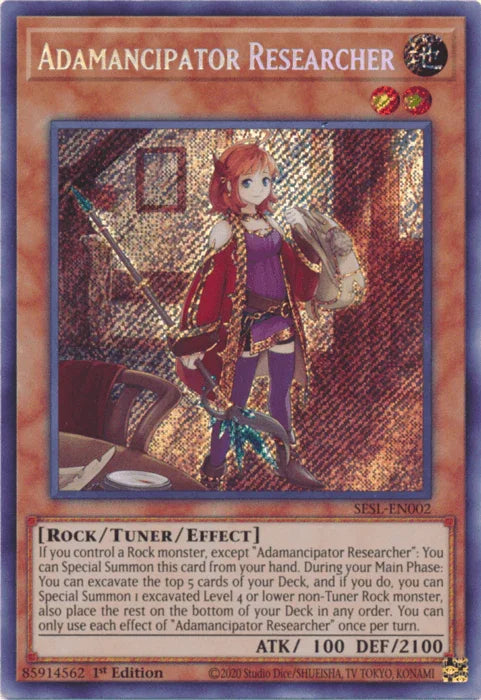 Adamancipator Researcher [SESL-EN002] Secret Rare - for just $3.50! 