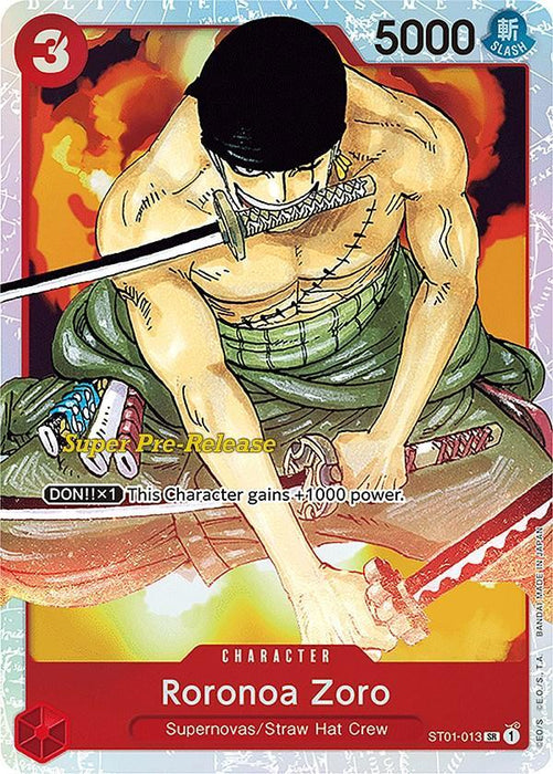 Roronoa Zoro [Super Pre-Release Starter Deck: Straw Hat Crew] - for just $43.30! 