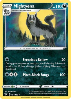 Mightyena (104/185) [Sword & Shield: Vivid Voltage] - for just $0.10! 