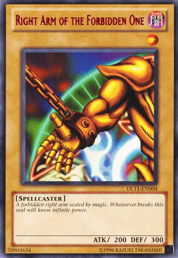 Right Arm of the Forbidden One (Red) [DL11-EN004] Rare - for just $3.30! 
