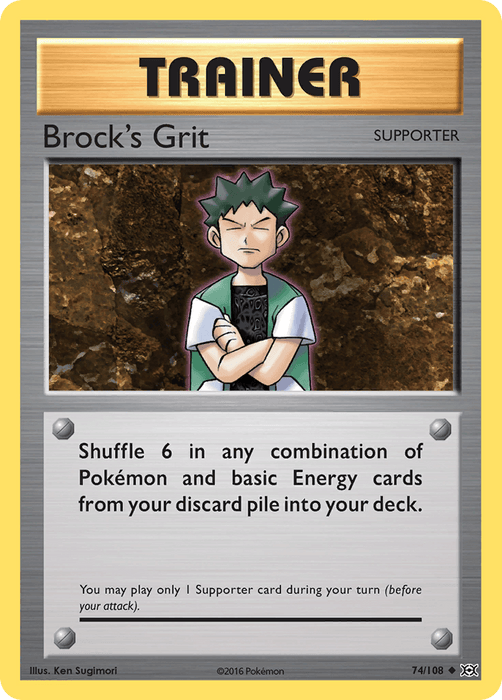 Brock's Grit (74/108) [XY: Evolutions] - for just $0.10! 