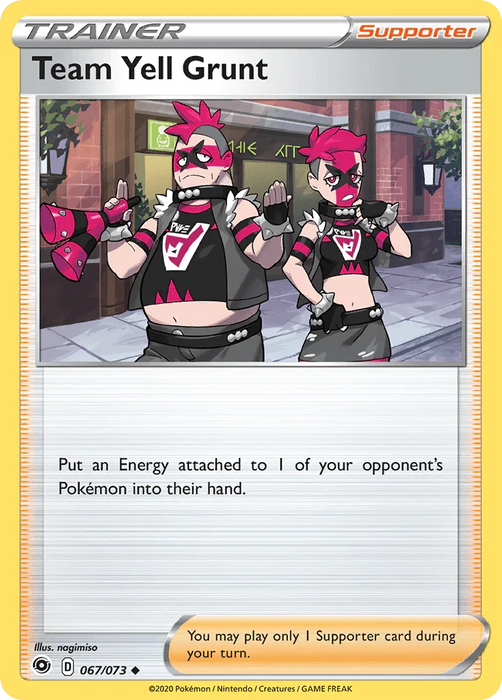 Team Yell Grunt (067/073) [Sword & Shield: Champion's Path] - for just $0.10! 