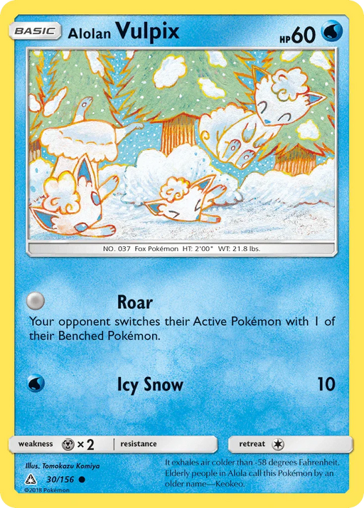 Alolan Vulpix (30/156) [Sun & Moon: Ultra Prism] - for just $2.20! 