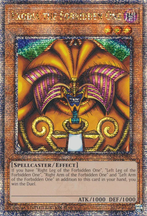 Exodia the Forbidden One [TN23-EN002] Quarter Century Secret Rare - for just $7.70! 