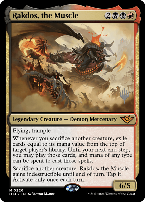Rakdos, the Muscle (POTJ-226P) - Outlaws of Thunder Junction Promos - for just $0.82! 