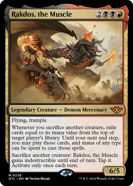 Rakdos, the Muscle (POTJ-226P) - Outlaws of Thunder Junction Promos - for just $0.82! 