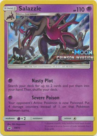 Salazzle (SM73) (Staff Prerelease Promo) [Sun & Moon: Black Star Promos] - for just $9.90! 