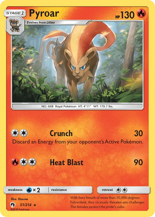 Pyroar (51/214) [Sun & Moon: Lost Thunder] - for just $0.35! 