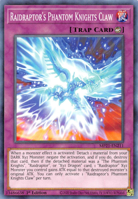 Raidraptor's Phantom Knights Claw [MP21-EN211] Common - for just $0.10! 