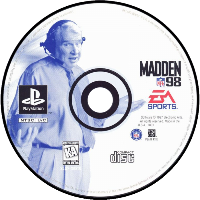Madden NFL 98 – PlayStation 1 (PS1) - for just $6.99! 
