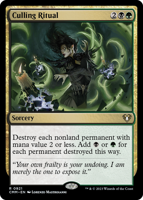 Culling Ritual (CMM-921) - Commander Masters - for just $0.79! 