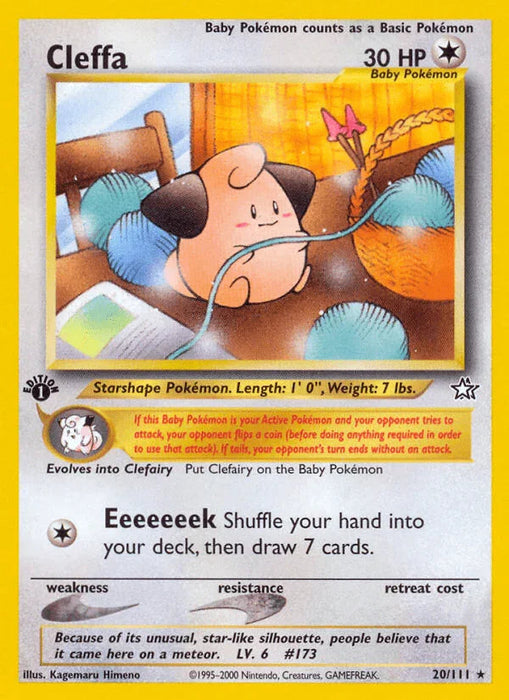 Cleffa (20/111) [Neo Genesis 1st Edition] - for just $5! 