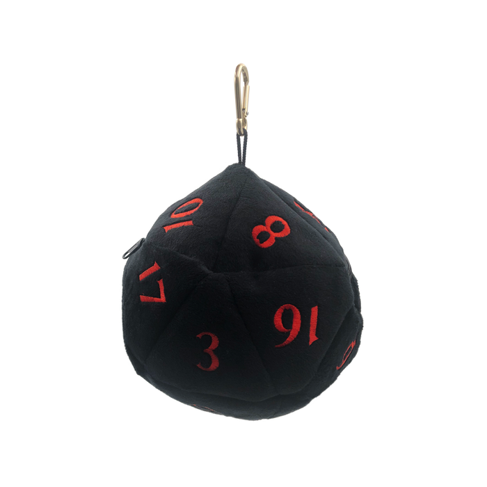 Ultra PRO: Dice Bag - Plush D20 (Dungeons & Dragons / Black & Red) - for just $0! 
