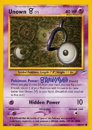 Unown [V] (89/105) [Neo Destiny Unlimited] - for just $0.50! 