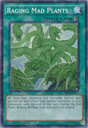 Raging Mad Plants [BP03-EN165] Shatterfoil Rare - for just $0.10! 