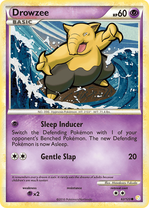 Drowzee (62/123) [HeartGold & SoulSilver: Base Set] - for just $0.20! 