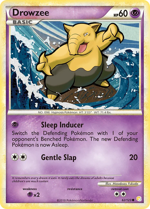 Drowzee (62/123) [HeartGold & SoulSilver: Base Set] - for just $0.20! 