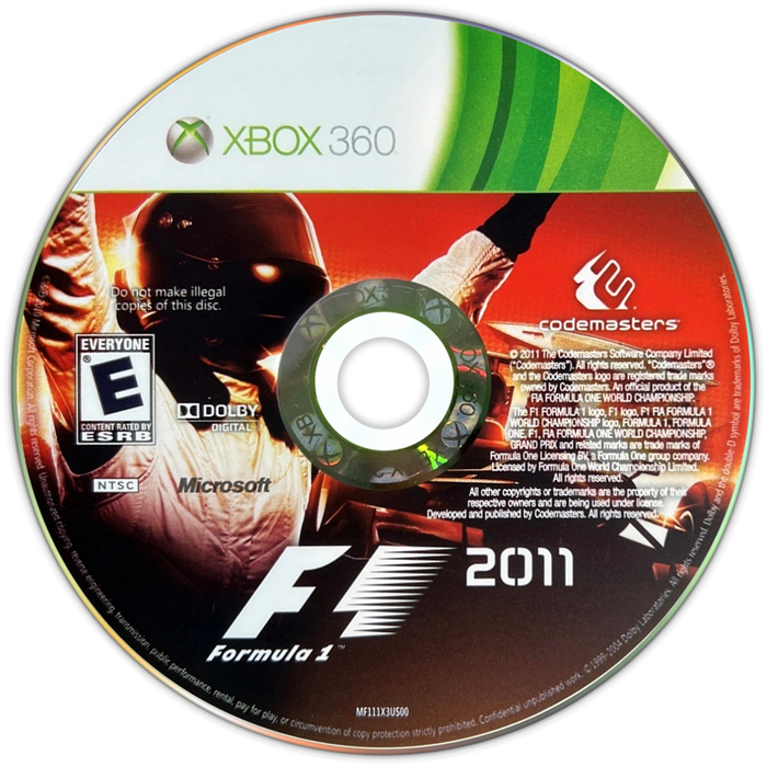 F1 2011 – Xbox 360 (X360) - for just $11.99! 