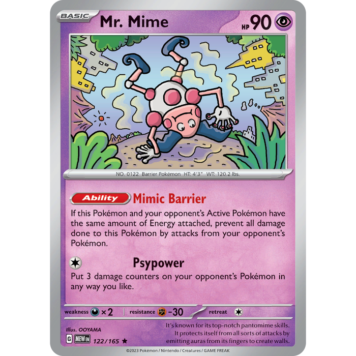 Mr. Mime (122/165) [Scarlet & Violet: 151] - Just $0.05! Shop now at Retro Gaming of Denver