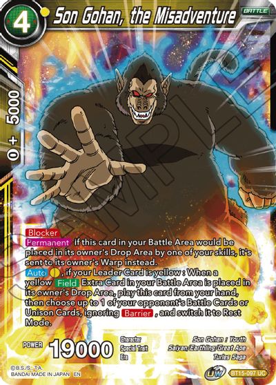 Son Gohan, the Misadventure (BT15-097) [Saiyan Showdown] - for just $0.10! 