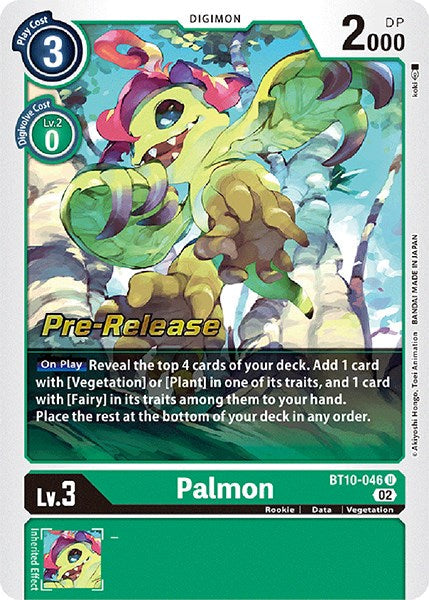 Palmon [BT10-046] [Xros Encounter Pre-Release Cards] - Just $1! Shop now at Retro Gaming of Denver