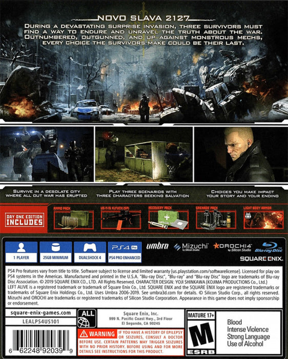 Left Alive – PlayStation 4 (PS4) - for just $0! 