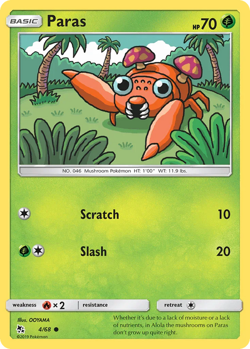 Paras (4/68) [Sun & Moon: Hidden Fates] - for just $0.10! 