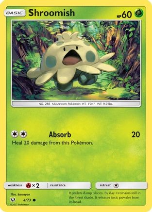 Shroomish 004/73 - Shining Legends Reverse Holofoil - for just $0.21! 