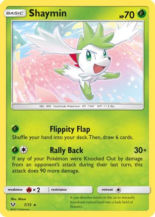 Shaymin 007/73 - Shining Legends Holofoil - for just $0.10! 
