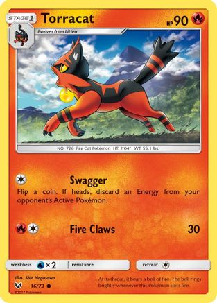 Torracat 016/73 - Shining Legends Reverse Holofoil - for just $0.05! 