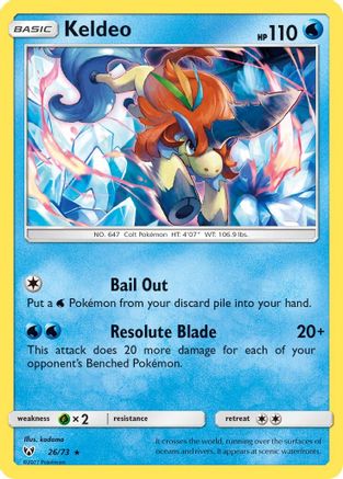 Keldeo 026/73 - Shining Legends Holofoil - for just $0.10! 