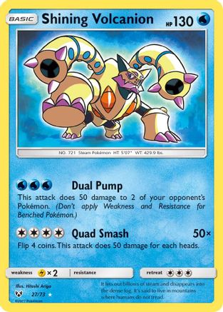 Shining Volcanion 027/73 - Shining Legends Holofoil - for just $2.75! 