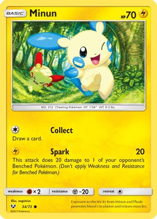 Minun 034/73 - Shining Legends - for just $0.18! 