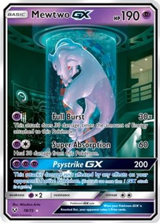 Mewtwo GX (Secret Shining) 078/73 - Shining Legends Holofoil - for just $202.10! 