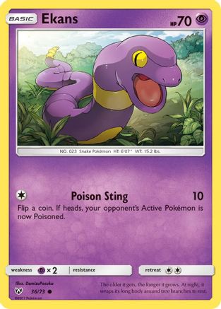 Ekans 036/73 - Shining Legends - for just $0.05! 