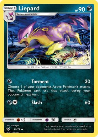 Liepard 049/73 - Shining Legends Reverse Holofoil - for just $0.21! 