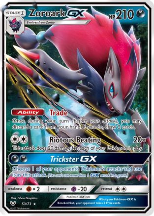 Zoroark GX 053/73 - Shining Legends Holofoil - for just $1.08! 