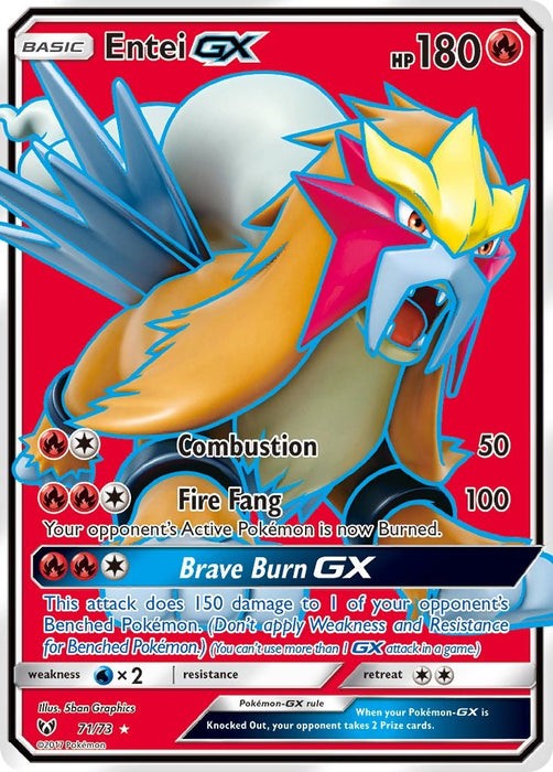 Entei GX (71/73) (Full Art) [Sun & Moon: Shining Legends] - for just $3.70! 