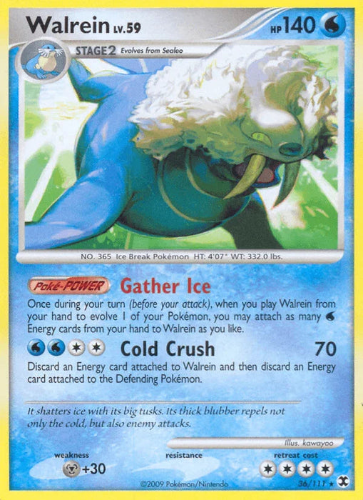 Walrein (36/111) [Platinum: Rising Rivals] - for just $0.80! 