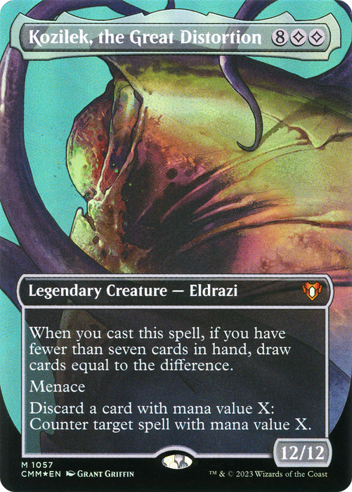 Kozilek, the Great Distortion (CMM-1057) - Commander Masters (Borderless) Foil - for just $8.91! 