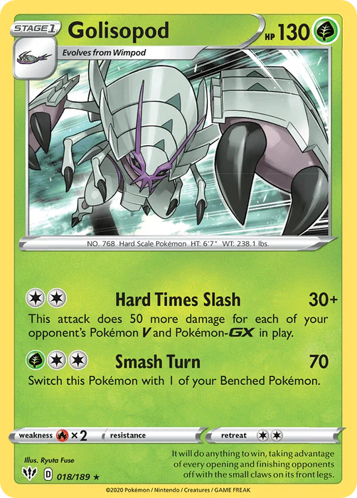 Golisopod (018/189) [Sword & Shield: Darkness Ablaze] - for just $0.10! 