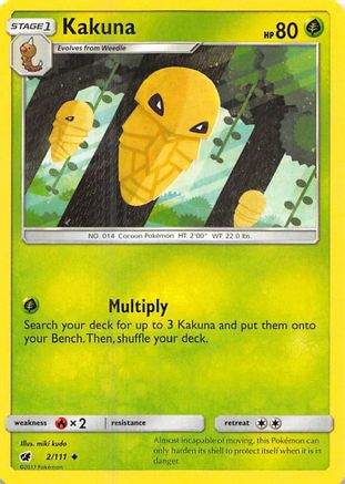 Kakuna 002/111 - SM  Crimson Invasion - for just $0.05! 