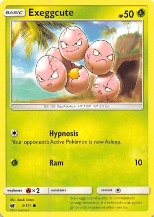 Exeggcute 004/111 - SM  Crimson Invasion - for just $0.05! 