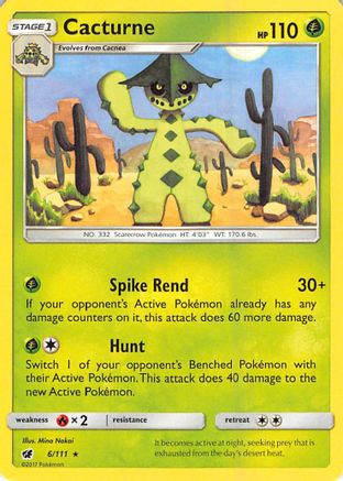 Cacturne 006/111 - SM  Crimson Invasion - for just $0.18! 
